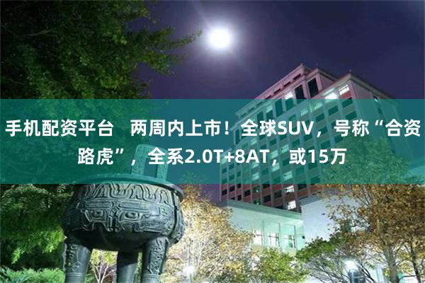 手机配资平台   两周内上市！全球SUV，号称“合资路虎”，全系2.0T+8AT，或15万