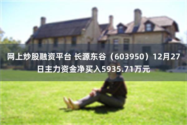 网上炒股融资平台 长源东谷（603950）12月27日主力资金净买入5935.71万元